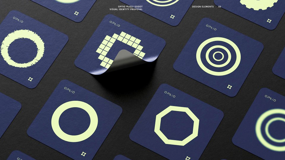 Stickers for OPTIO’s new visual identity